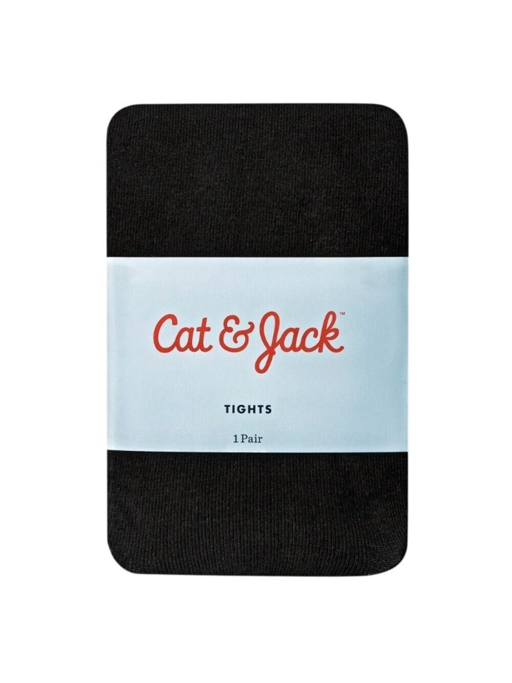 NWT Baby Girls' Solid Tights - Cat & Jack Black 0-6M